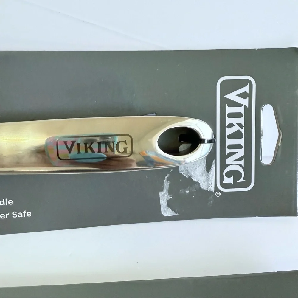 Viking Stainless Steel 2-Pc Kitchen Tool Set Solid Spatula & Meat Fork NWT